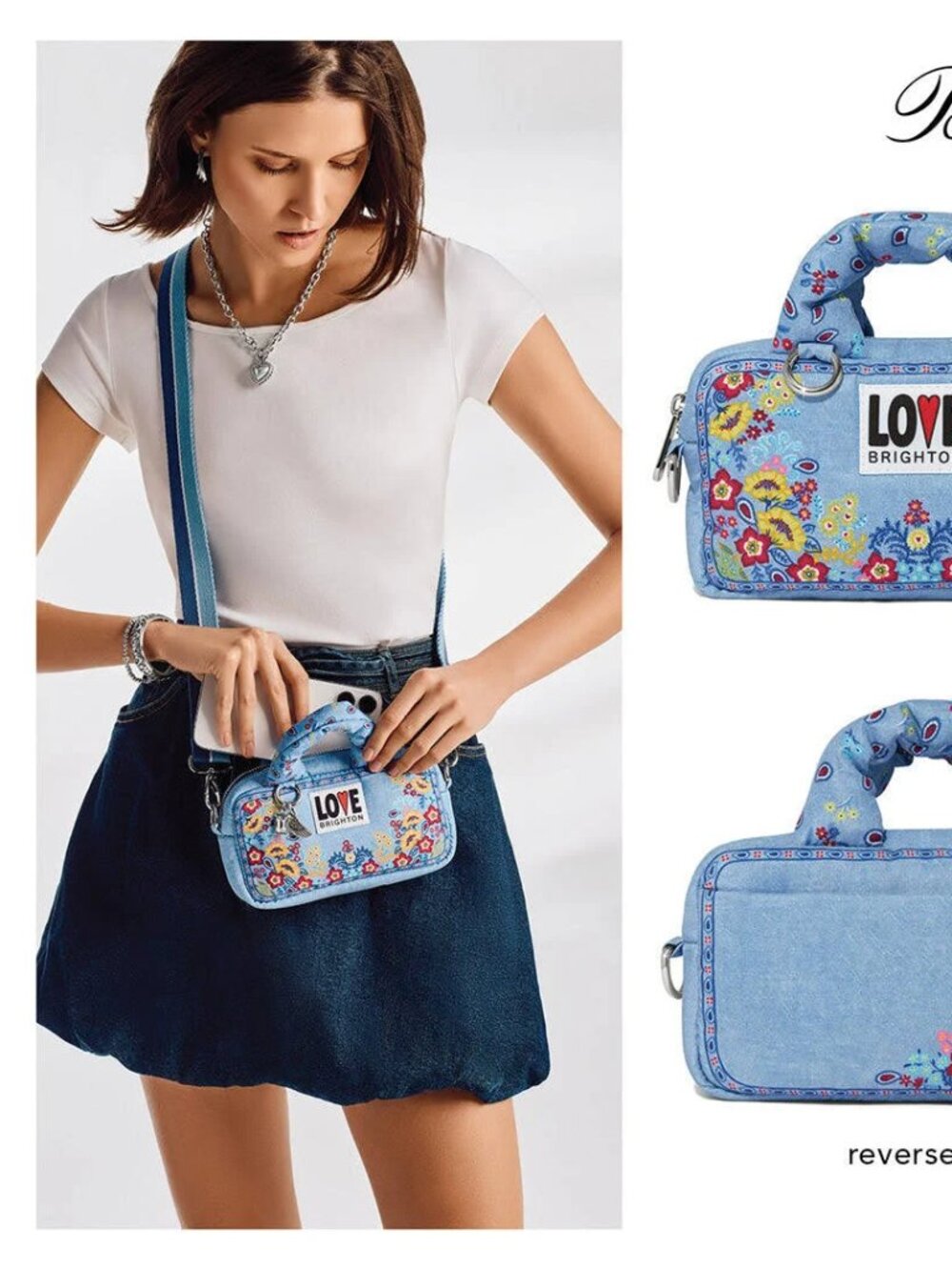 Brighton Bags Bandana Love Crossbody Bag - NWT